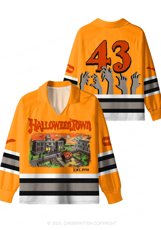 Custom Halloween Town Y2K Sport Long Sleeve Jersey Shirts Cherrykitten