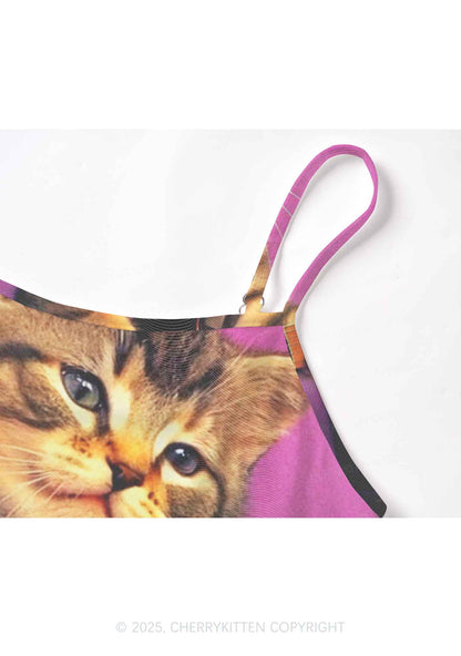 Rock Kitten Y2K Mesh Cami Tank Cherrykitten