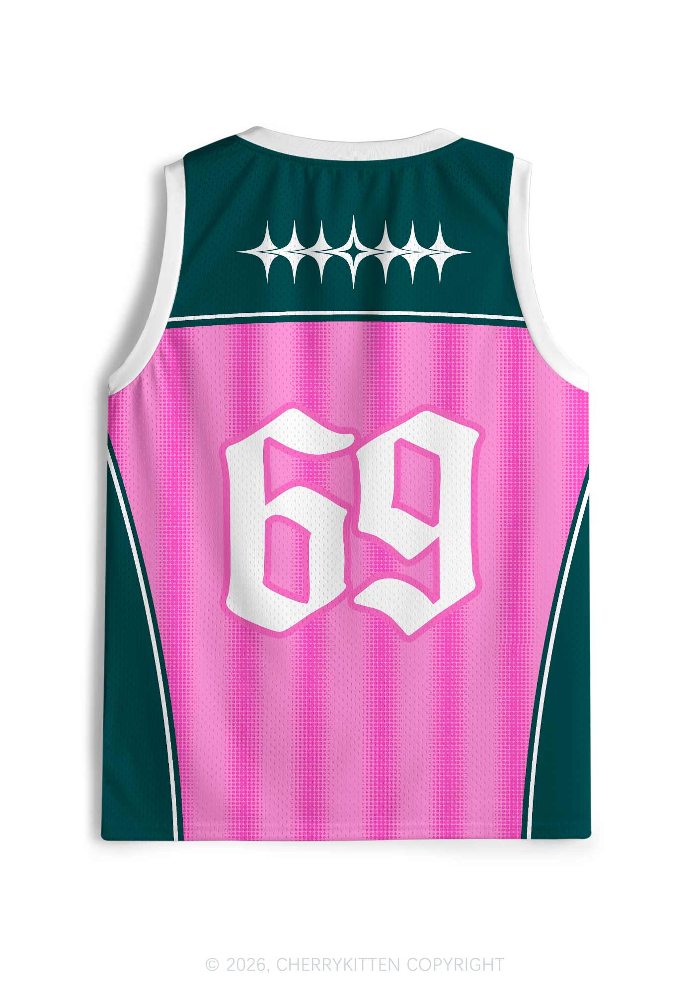 Pink Green Gay Thoughts Pride Y2K Sport Jersey Tank Cherrykitten