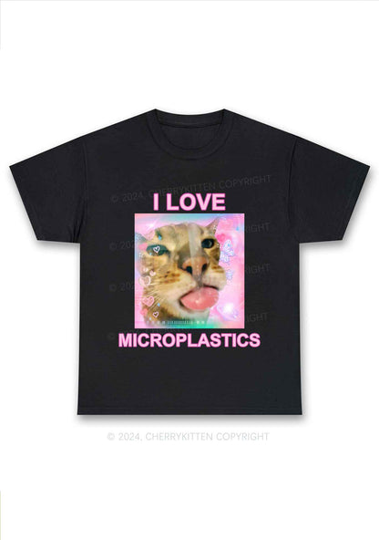 I Love Microplastics Y2K Chunky Shirt Cherrykitten