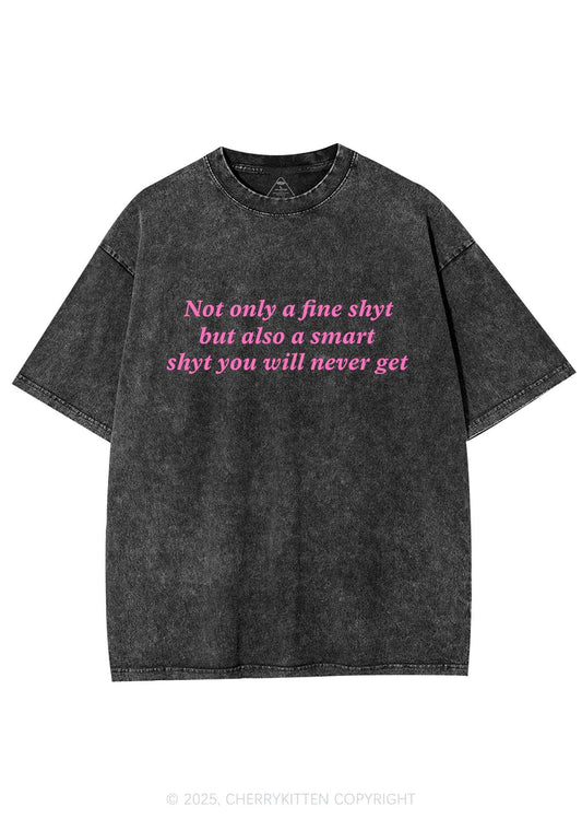 Not Only Fine Shyt Y2K Shirts Washed Tee Cherrykitten
