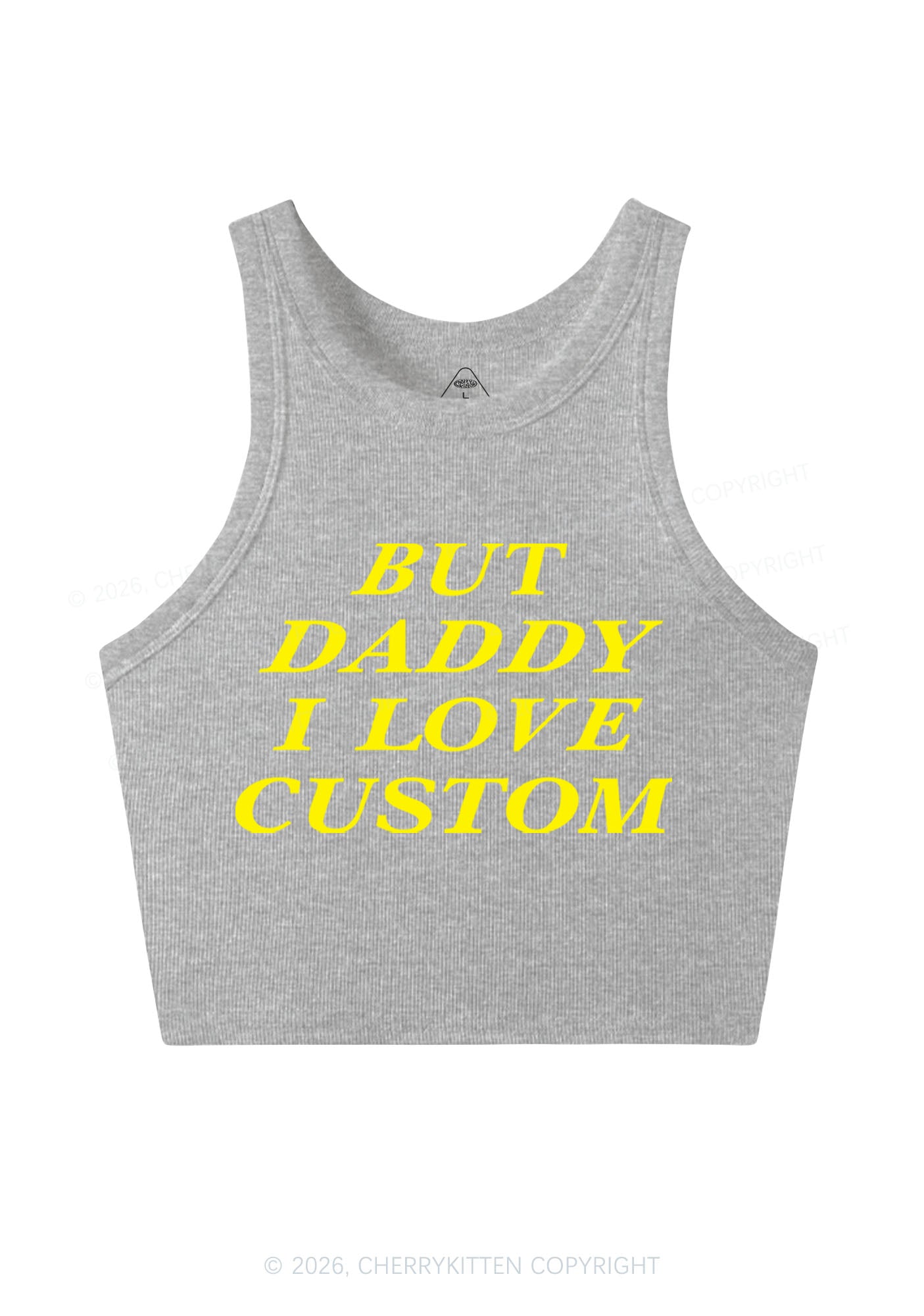 But Daddy I Love Custom Y2K Crop Tank Top Cherrykitten