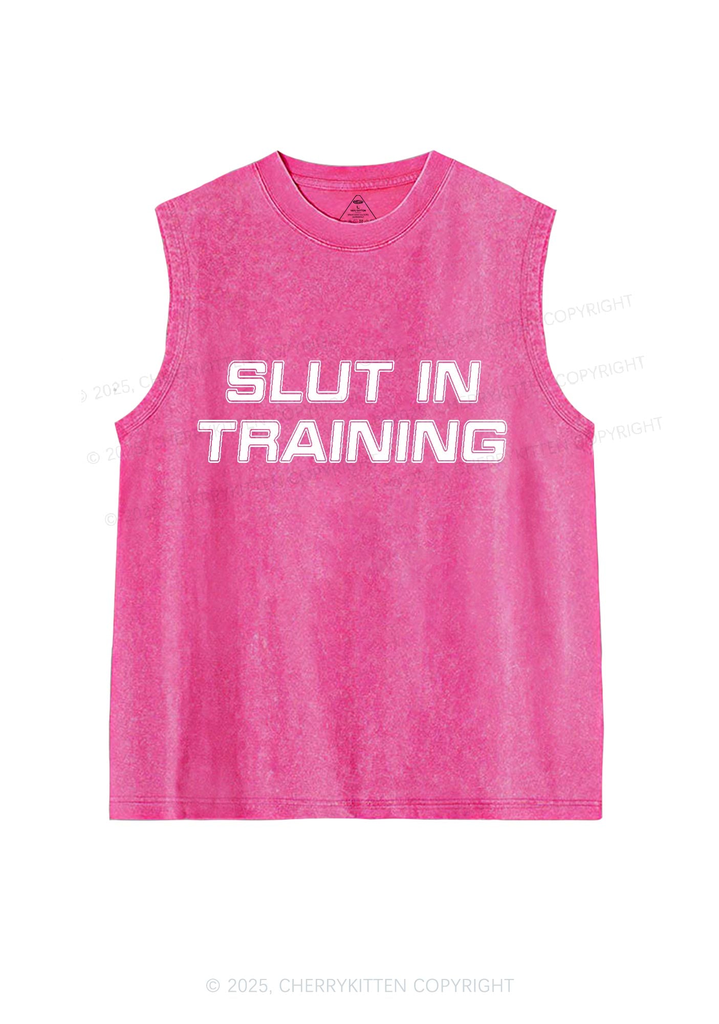 Slxt In Training Y2K Washed Tank Cherrykitten