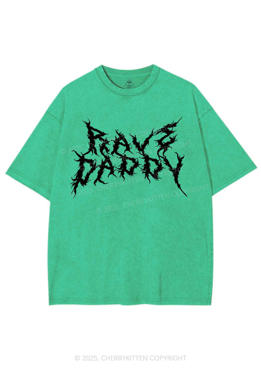 Rave Daddy Y2K Shirts Washed Tee Cherrykitten