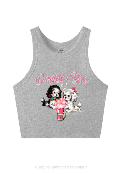 Doggy Style Y2K Crop Tank Top Cherrykitten