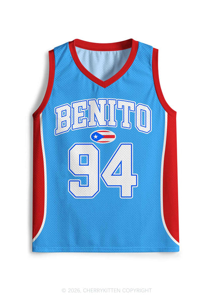 Light Blue Football Bunny Y2K Sport Jersey Tank Cherrykitten
