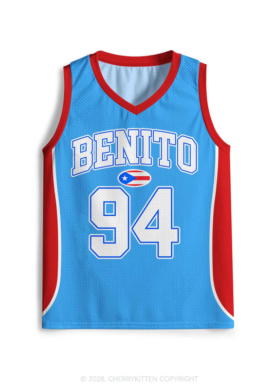 Light Blue Football Bunny Y2K Sport Jersey Tank Cherrykitten