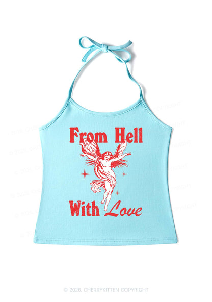 From Hall With Love Y2K Halter Neck Cami Cherrykitten