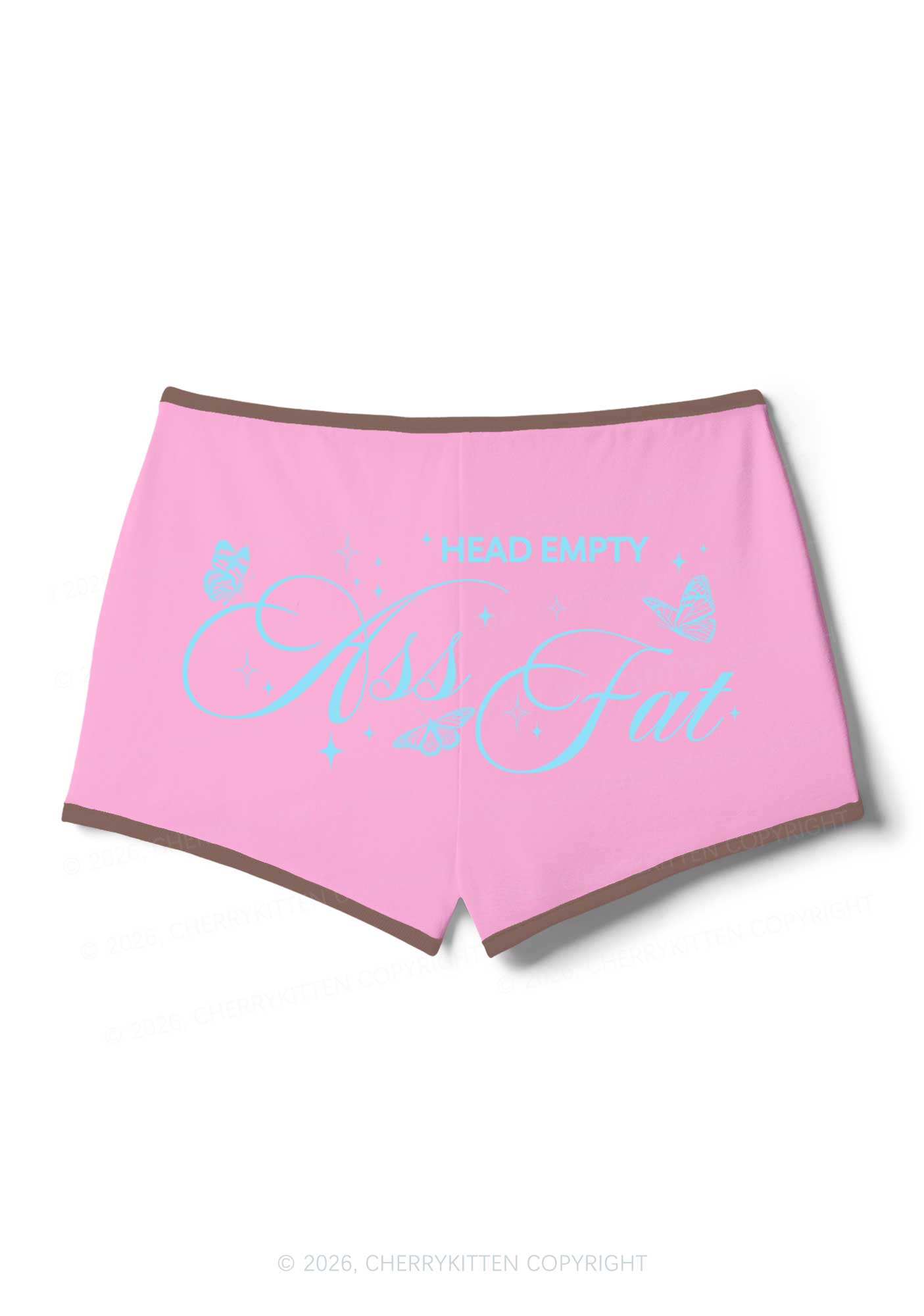 Head Empty Axx Fat Pride Y2K Booty Shorts Cherrykitten