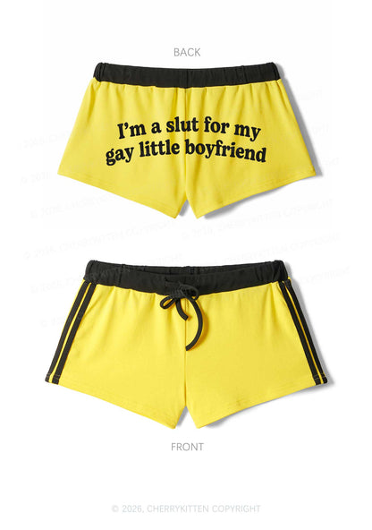 Slxt For My Gay BF Valentine's Day Y2K Drawstring Mini Shorts Cherrykitten