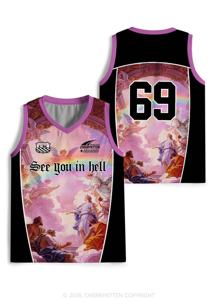 See You In Hell Angel Pride Y2K Sport Jersey Tank Cherrykitten