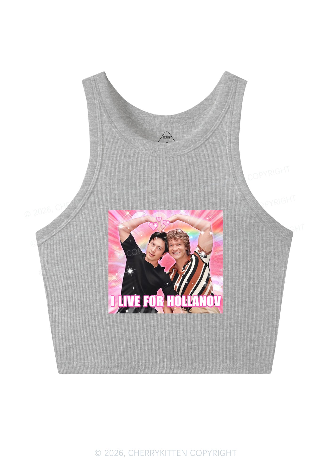 I Live For Hockey Duo HR Y2K Crop Tank Top Cherrykitten