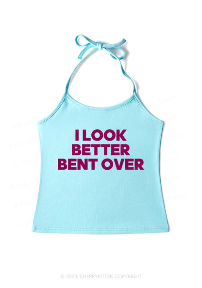 Look Better Bent Over Y2K Halter Neck Cami Cherrykitten