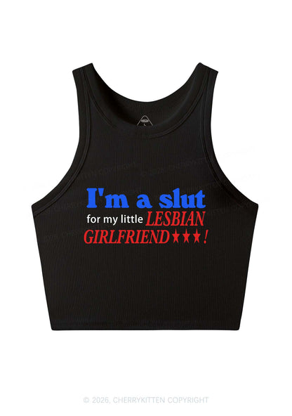 Slxt For Lesbian Girlfriend Pride Y2K Crop Tank Top Cherrykitten