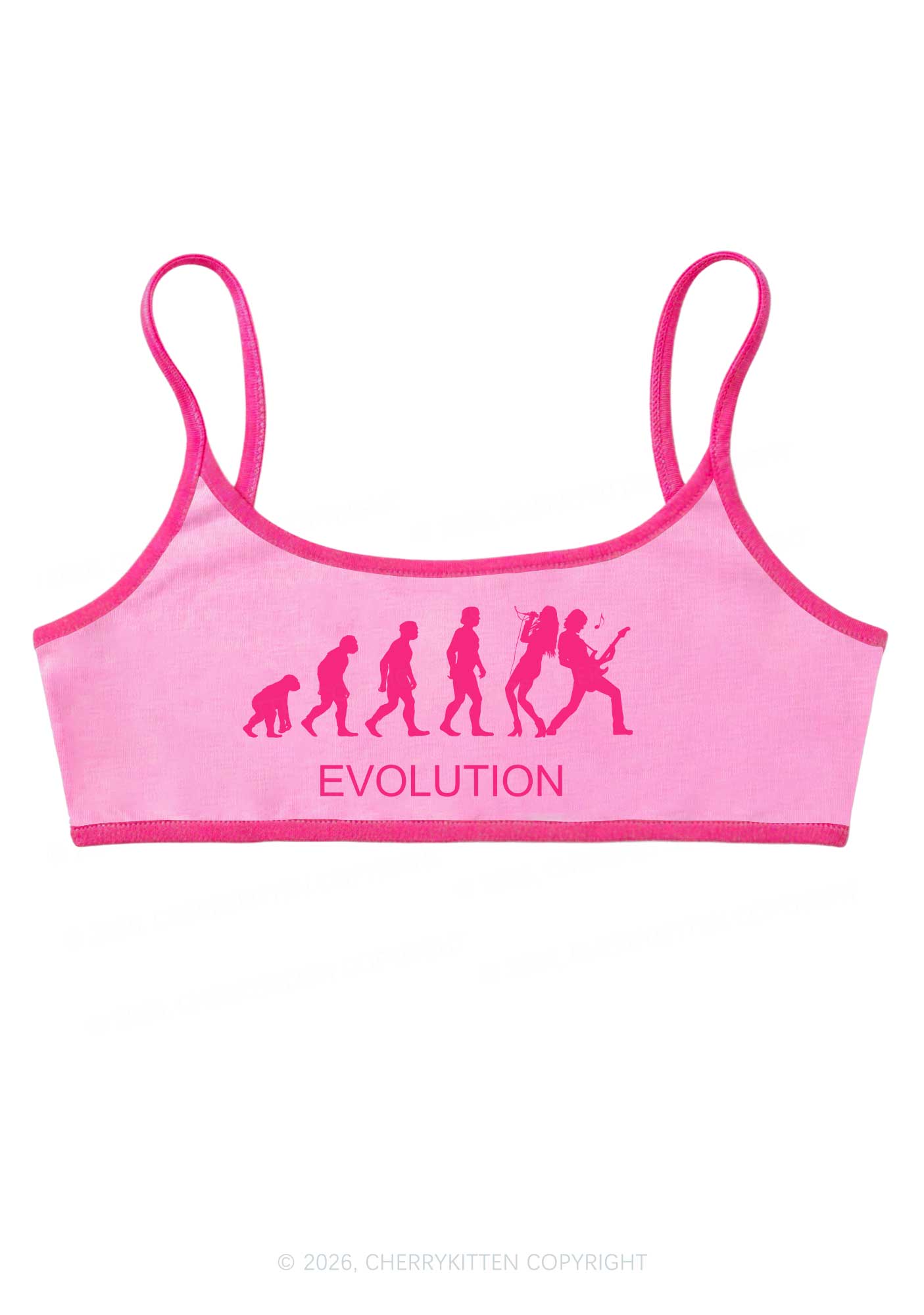 Evolution Rock Band Y2K Super Crop Cami Cherrykitten