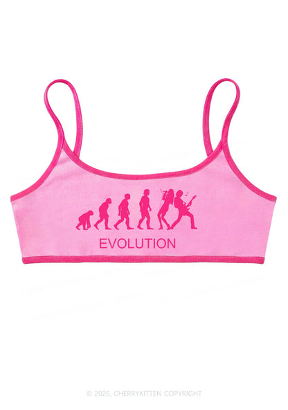 Evolution Rock Band Y2K Super Crop Cami Cherrykitten