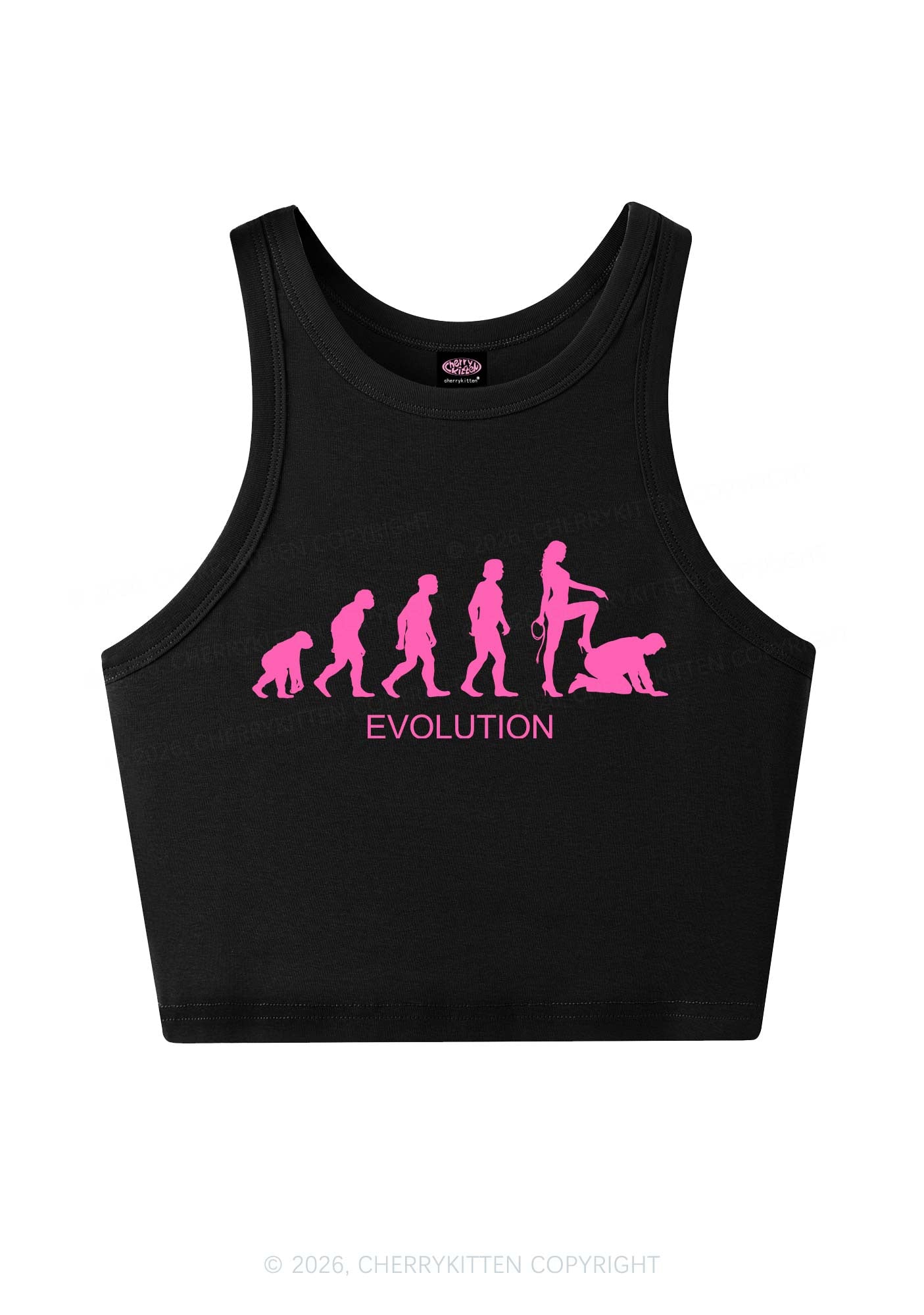 Female Evolution Y2K Crop Tank Top Cherrykitten