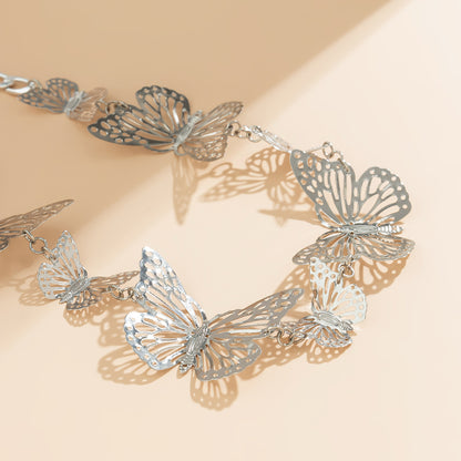 Simple Geometric Hollow Butterfly Waist Chain