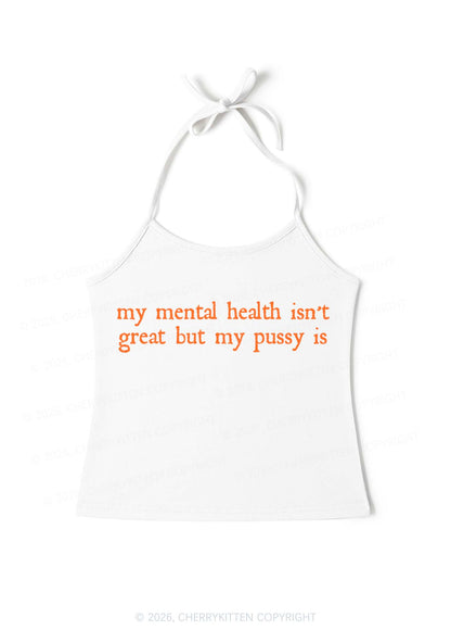 Great Mental Health Y2K Halter Neck Cami Cherrykitten