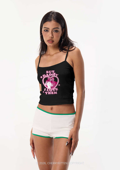 But Daddy I Love Them HR Y2K Spaghetti Strap Cami Cherrykitten