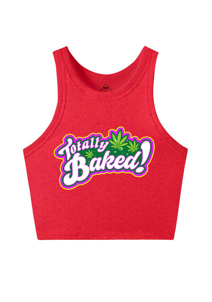 Totally Baked Y2K Crop Tank Top Cherrykitten