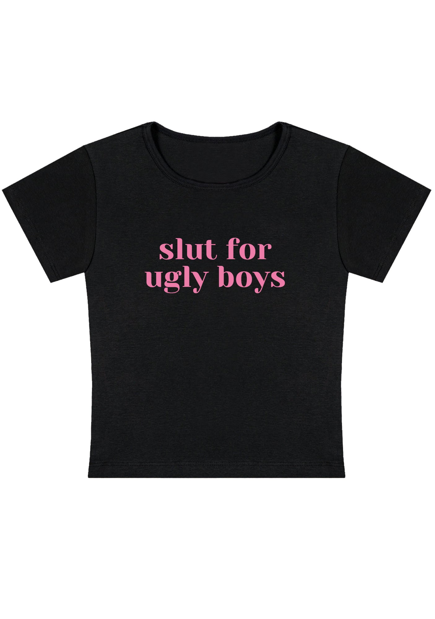 Slxt For Ugly Boys Y2K Baby Tee