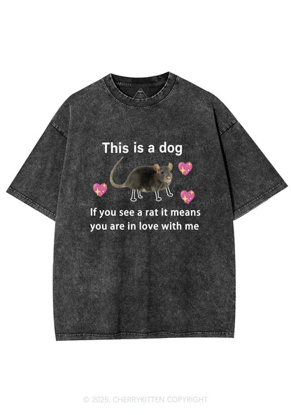 If You See Rat Y2K Shirts Washed Tee Cherrykitten