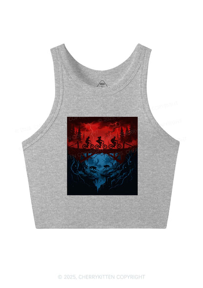 Red Storm Riders Y2K Crop Tank Top Cherrykitten