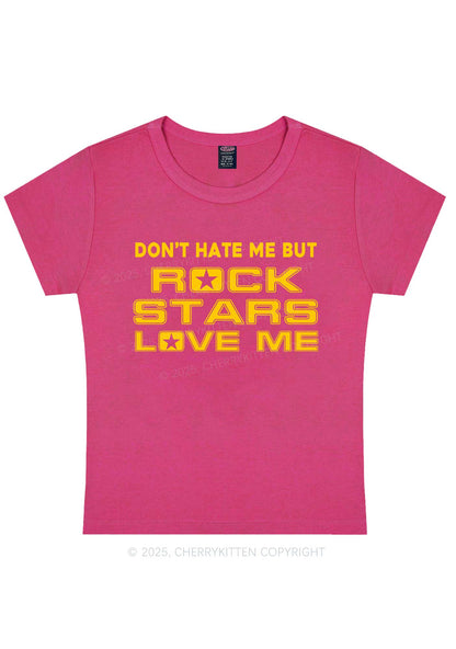 Rock Stars Love Me Y2K Baby Tee Cherrykitten