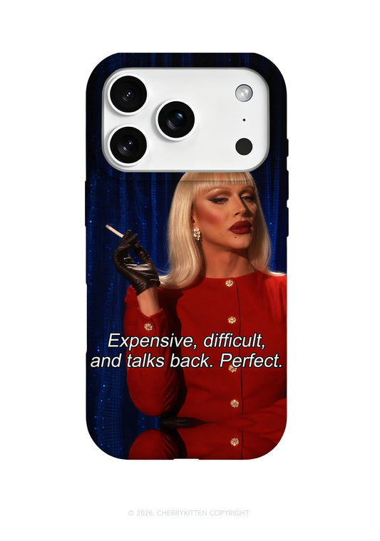 Expensive Difficult And Talks Back Y2K Phone Case Cherrykitten
