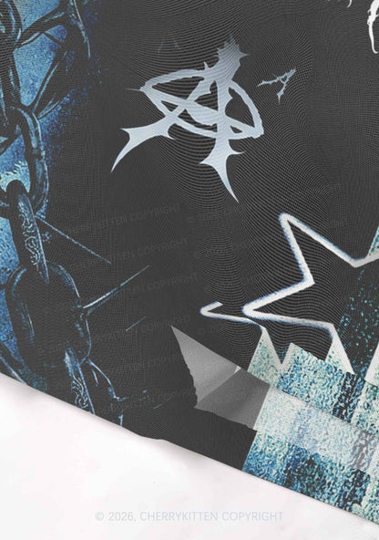 Black Thorn Faggot Pride Y2K Mesh Cami Tank Cherrykitten