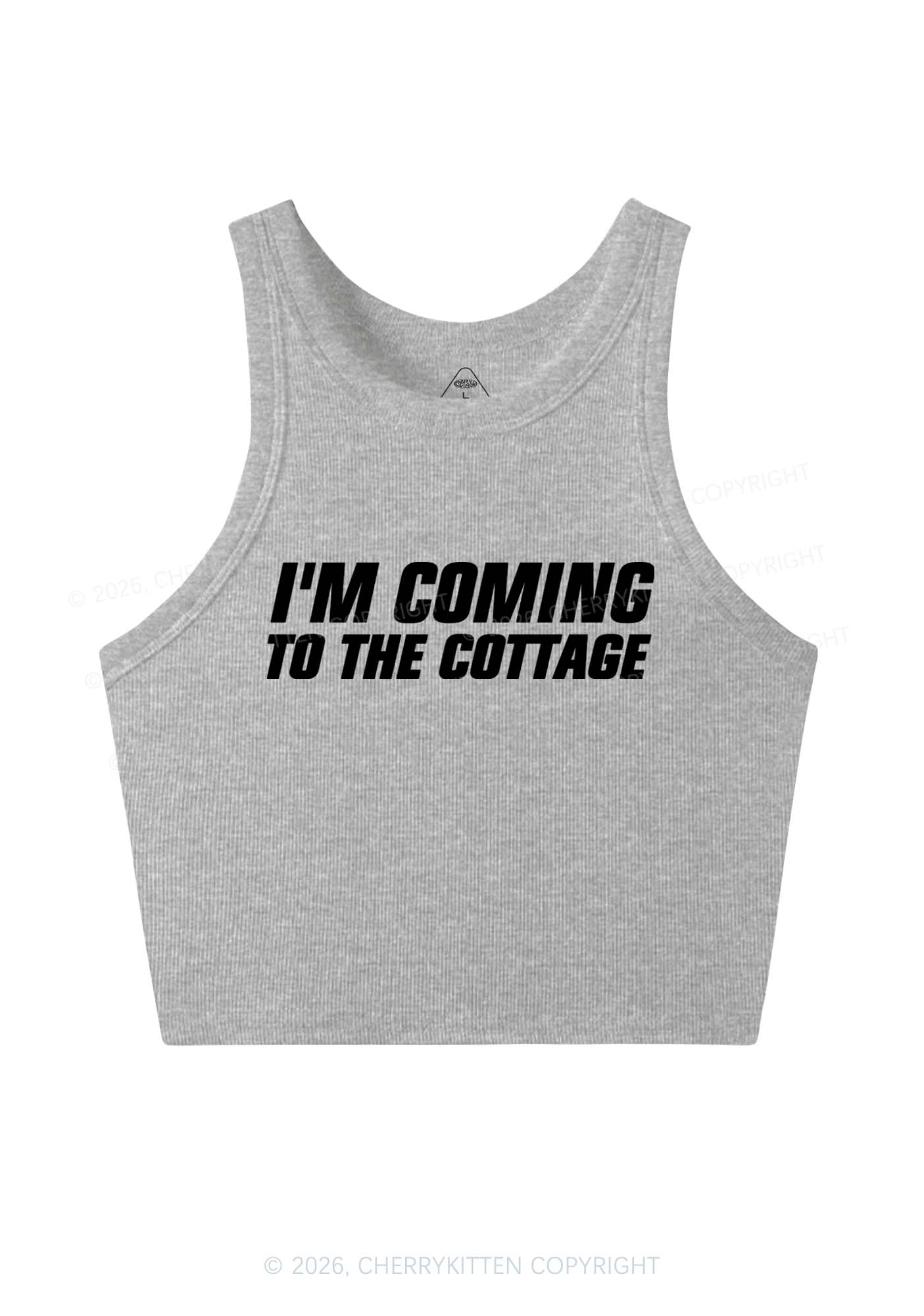 Im Coming To The Cottage HR Y2K Crop Tank Top Cherrykitten