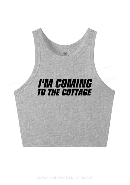 Im Coming To The Cottage HR Y2K Crop Tank Top Cherrykitten