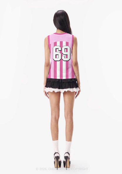 Lesbian Nails Lips Pride Y2K Sport Jersey Tank Cherrykitten