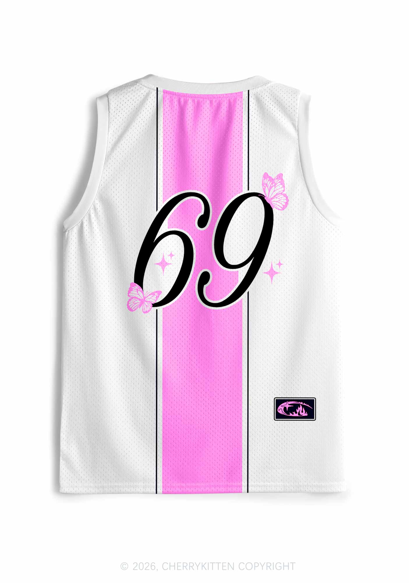White Bisexual Princess Pride Y2K Sport Jersey Tank Cherrykitten
