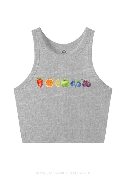 Six Fruity Y2K Crop Tank Top Cherrykitten