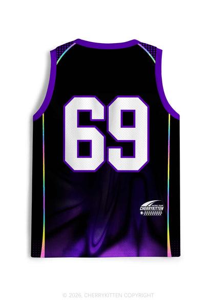 Purple Suffer From Gay Thoughts Pride Y2K Sport Jersey Tank Cherrykitten