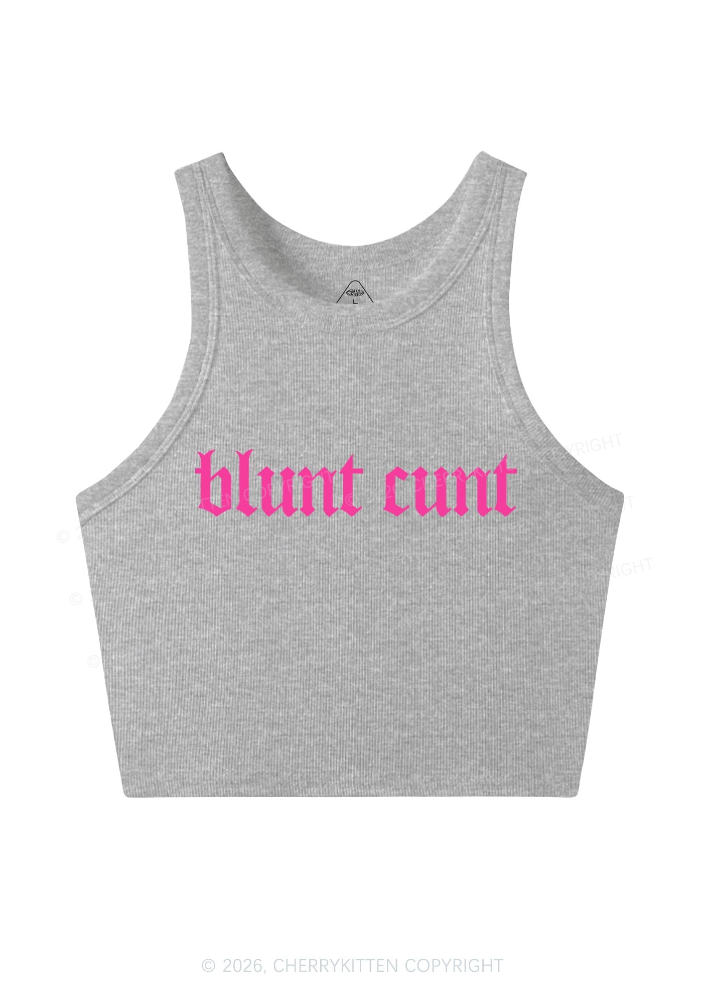 Blunt Cxxt Y2K Crop Tank Top Cherrykitten