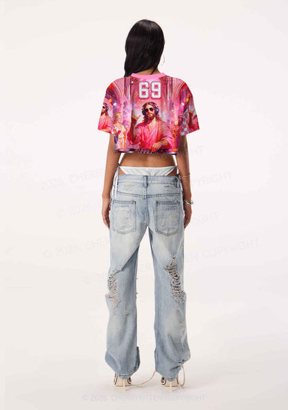 DJ Jesus Y2K Crop Sport Jersey Shirts Cherrykitten