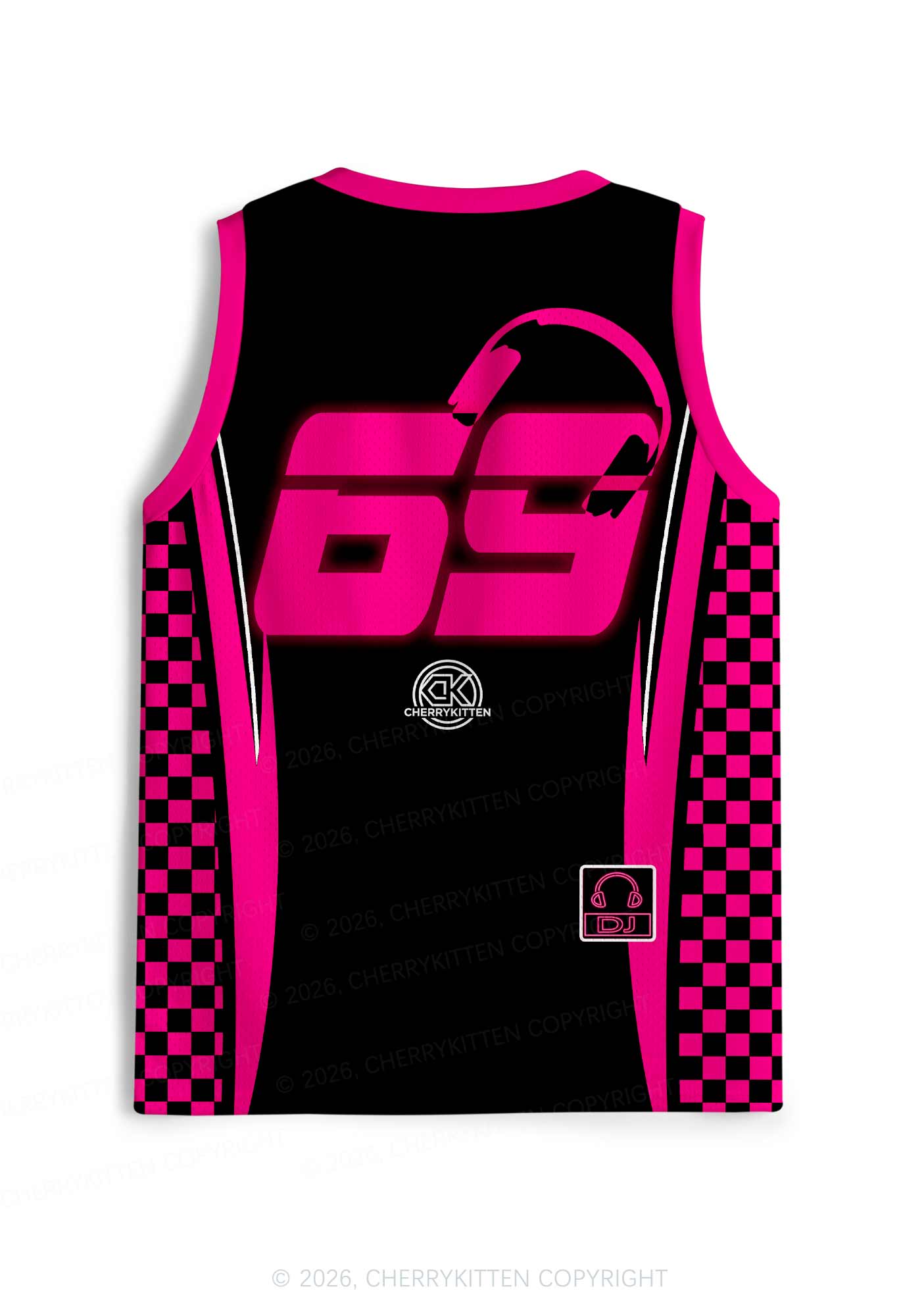 But Daddy He Is A DJ Y2K Sport Jersey Tank Cherrykitten
