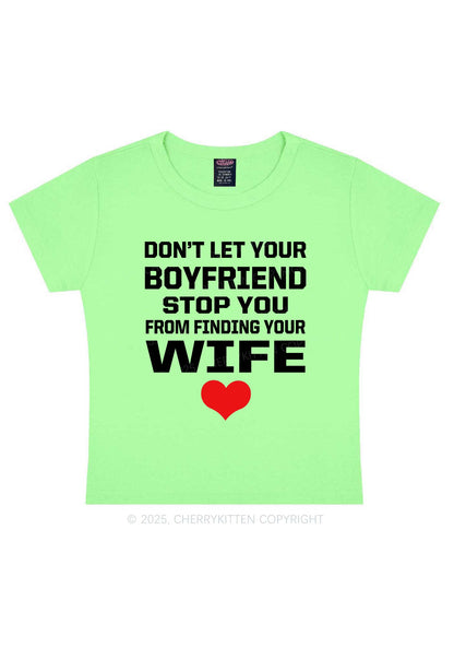 Boyfriend Wife Pride Y2K Baby Tee Cherrykitten