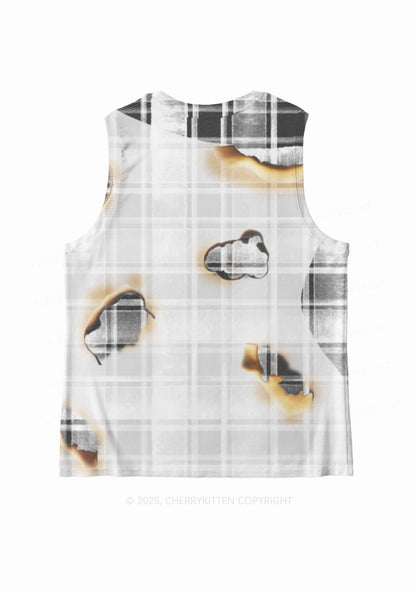 Scorched Love Heart Y2K Mesh Muscle Tank Cherrykitten