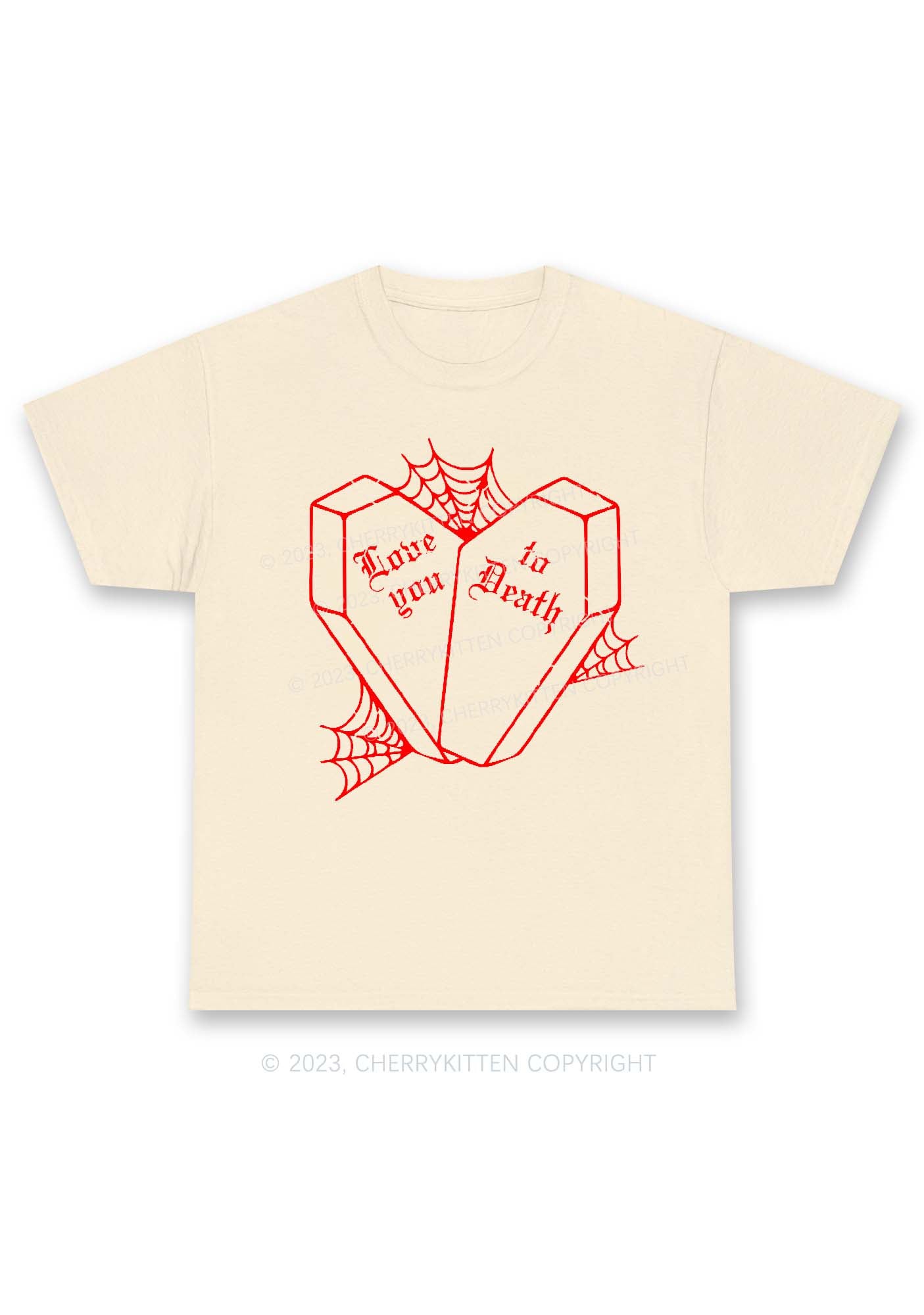 Love You To Death Halloween Chunky Shirt Cherrykitten