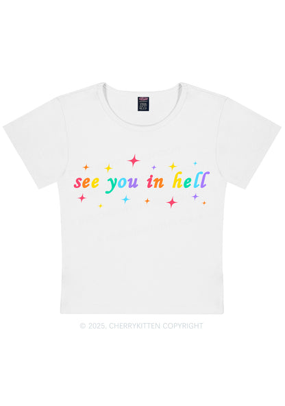 See You In Hell Pride Y2K Baby Tee Cherrykitten