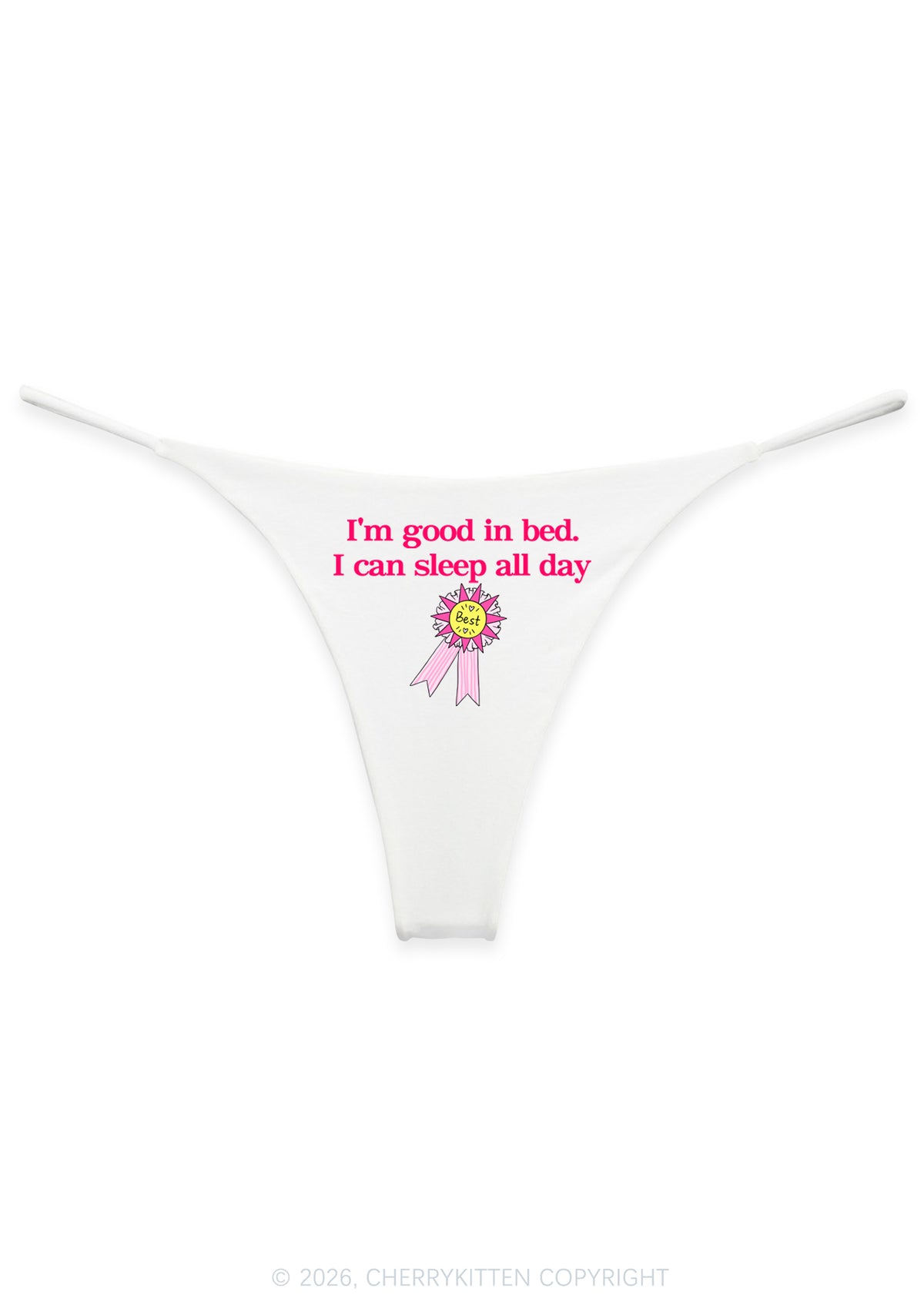 Im Good In Bed Y2K Bikini String Thong Cherrykitten