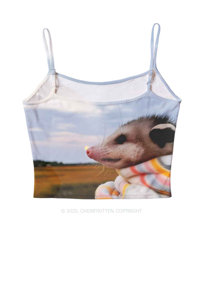 Cold Rat Y2K Mesh Cami Tank Cherrykitten