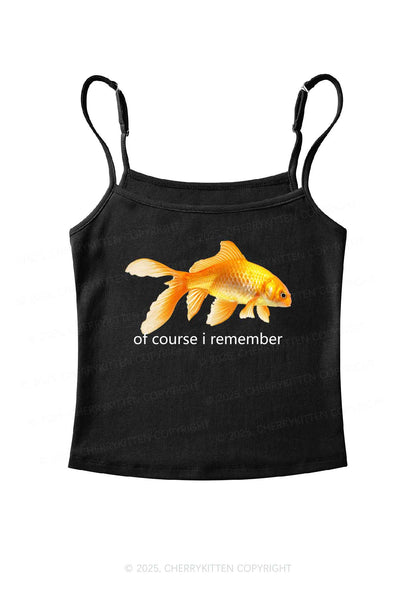 I Remember Goldfish Y2K Spaghetti Strap Cami Cherrykitten