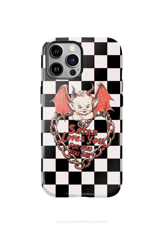 Satan Loves You Y2K Phone Case Cherrykitten