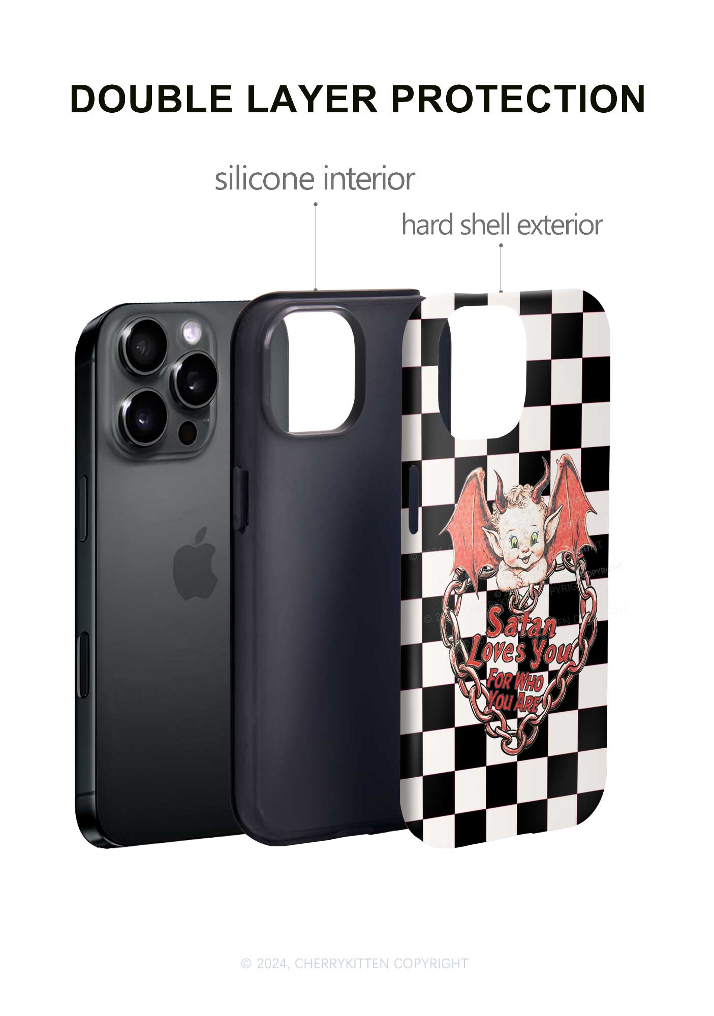 Satan Loves You Y2K Phone Case Cherrykitten