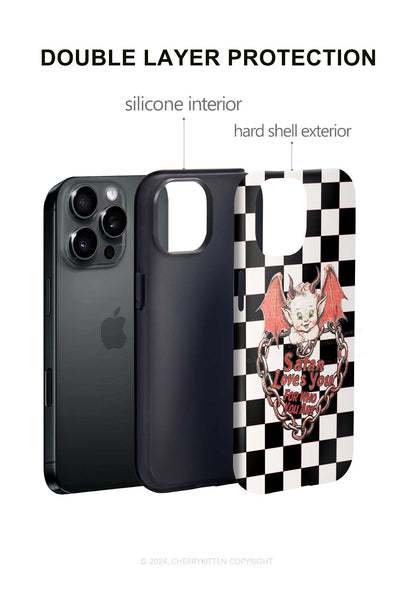 Satan Loves You Y2K Phone Case Cherrykitten